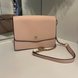 Tory Burch pale pink crossbody bag